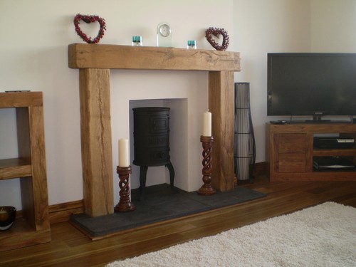 Oak beam fire - oak, beam/fire