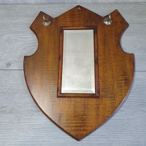 Early 20c mirror with key - early,