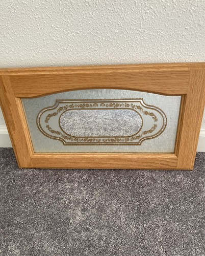 Vintage oak framed etched - vintage,
