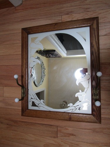 Vintage oak framed wall - framed,