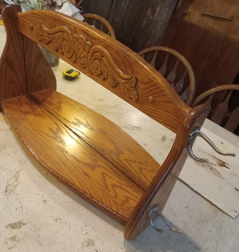Solid oak hall tree - hall, mirror