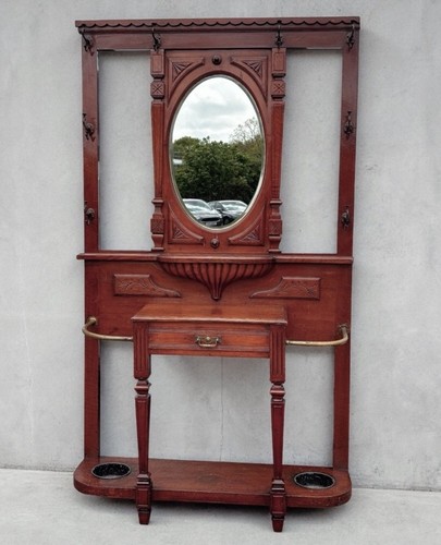 Edwardian light oak hall - edwardian,